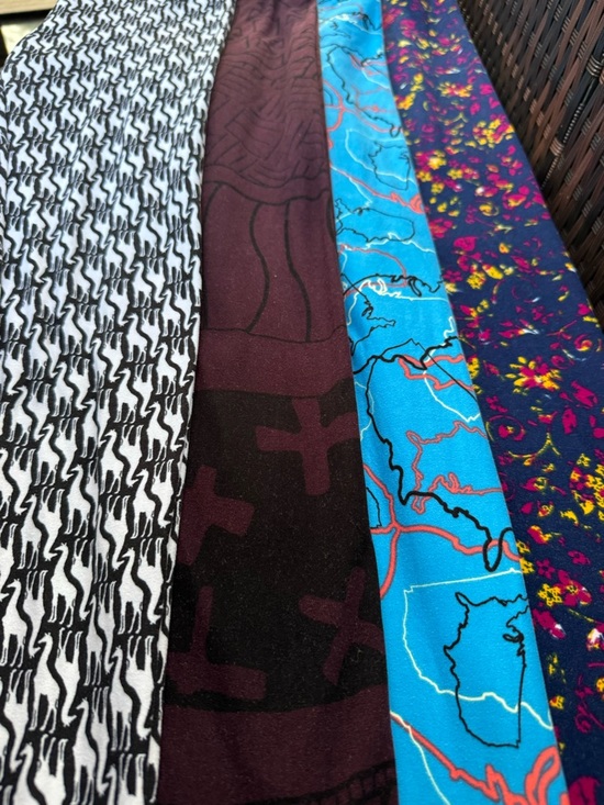 LuLaRoe Pants - Y💐LuLaRoe 4 Legging Bundle Floral, Map, Geometric, Giraffe